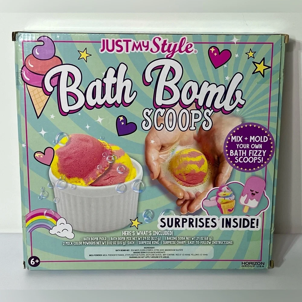 Just My Style Bath Bomb Scoops Mix & Mold Your Own Age‎ 6+